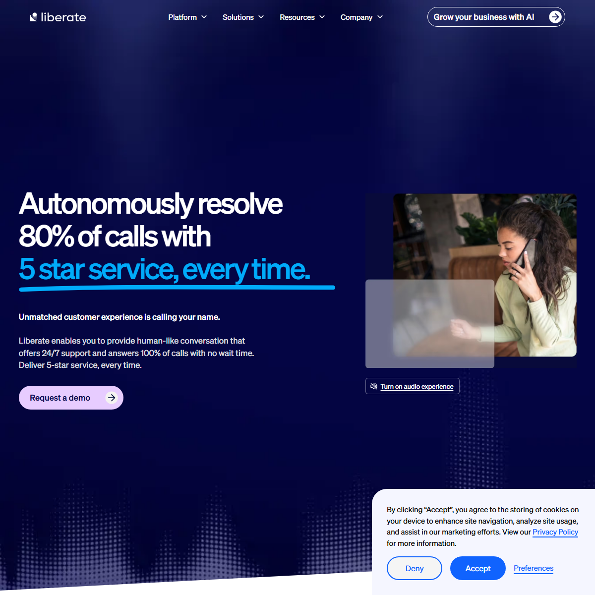 Liberate - customer support Tool Screenshot