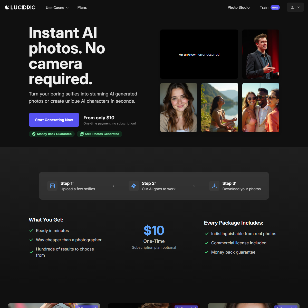 Lucidpic - image generators Tool Screenshot
