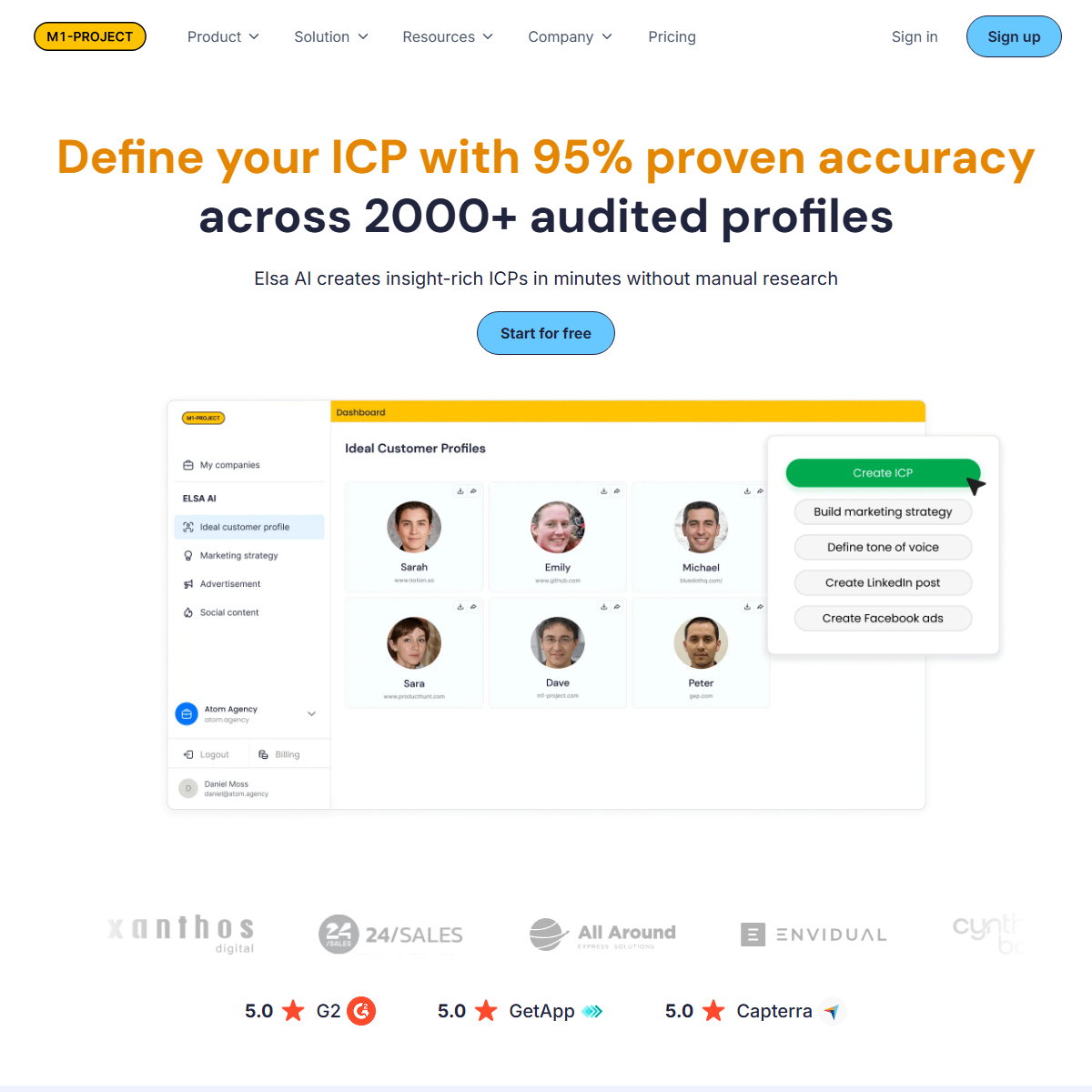 M1-Project - marketing Tool Screenshot