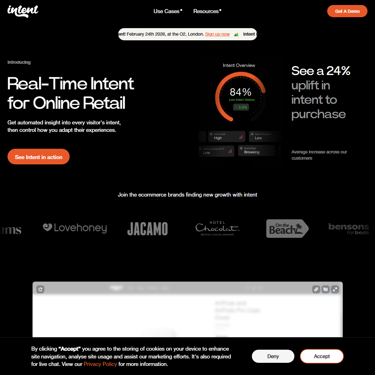 Made With Intent - marketing Tool Screenshot