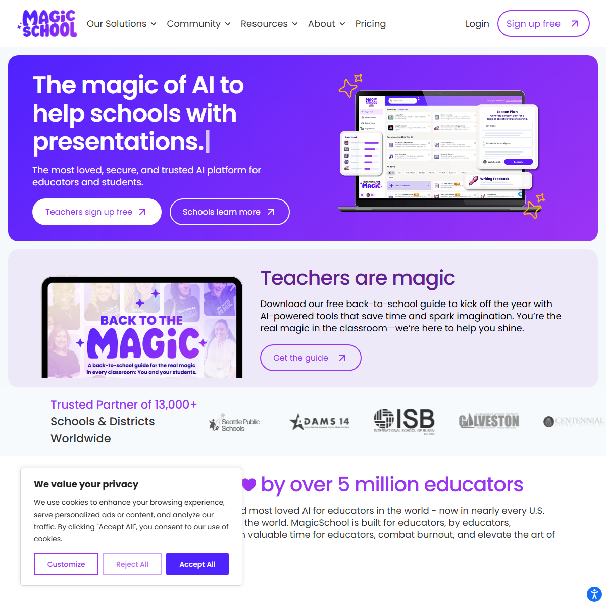 Magic School AI - education Tool Screenshot