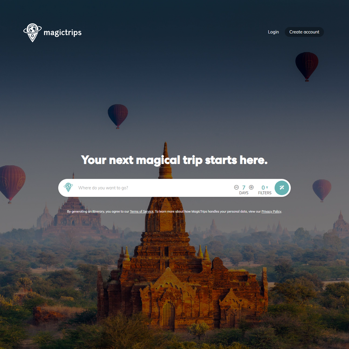 MagicTrips - travel Tool