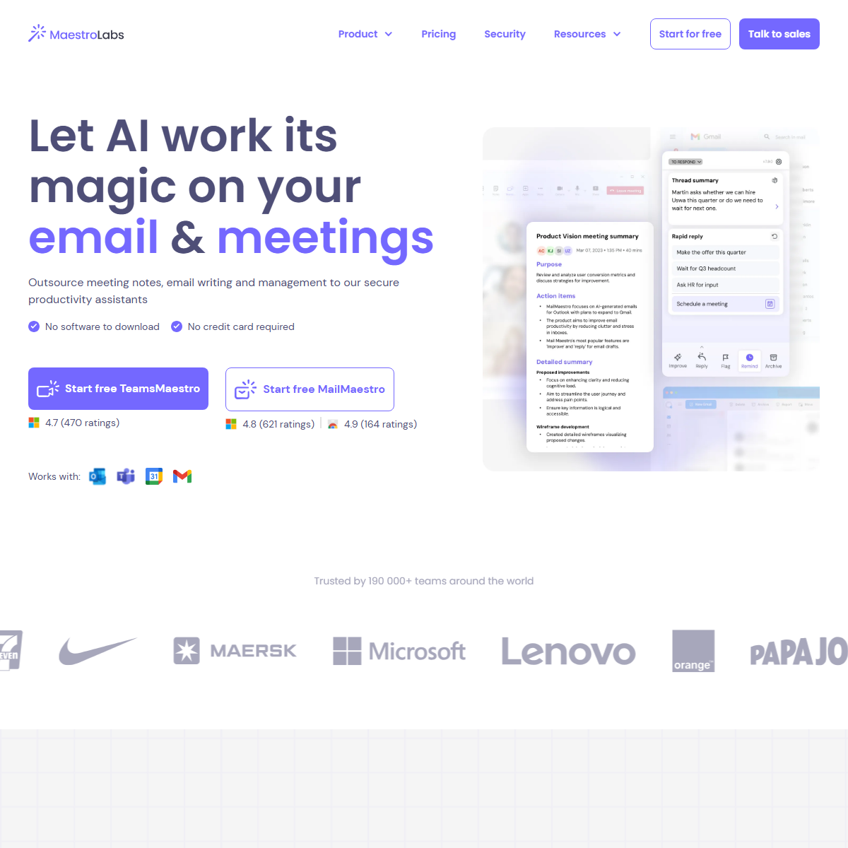 MailMaestro - email assistant Tool Screenshot