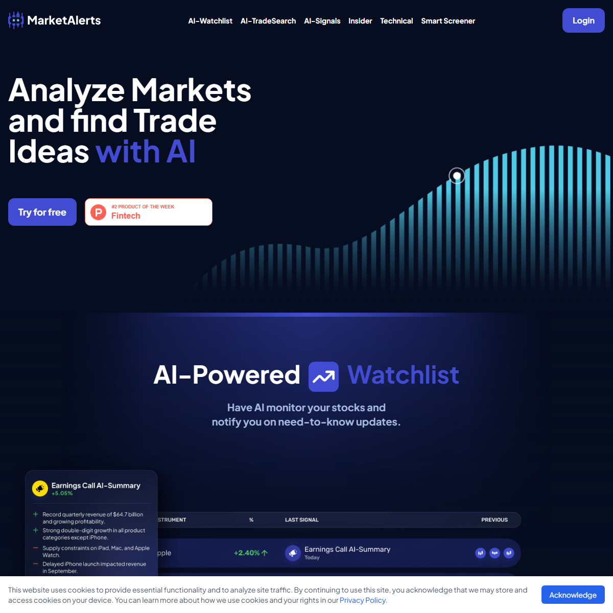 MarketAlerts.ai - finance Tool