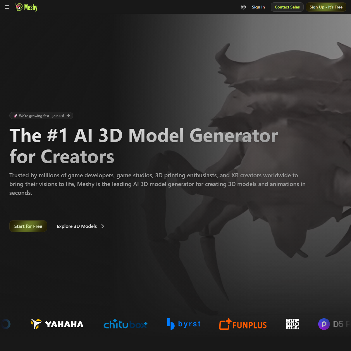 Meshy - 3D Tool Screenshot