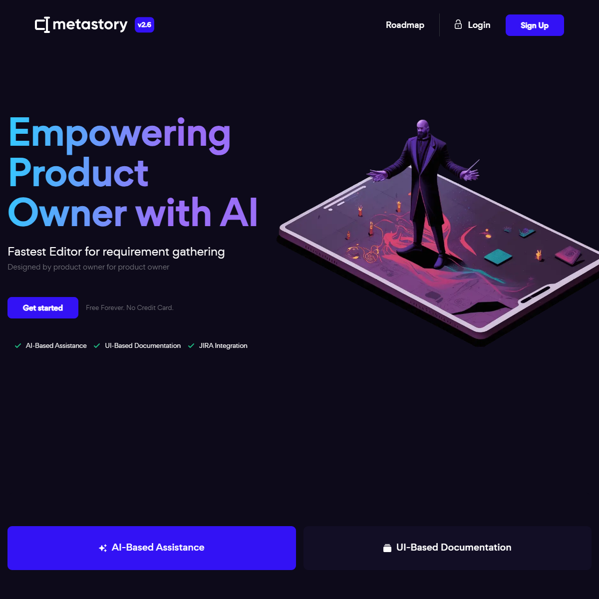 metastory AI - project management Tool Screenshot