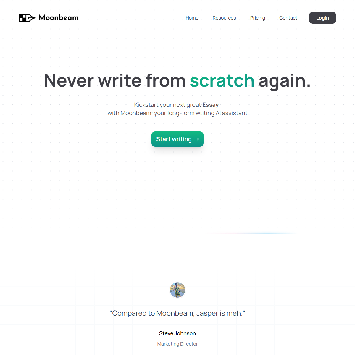 Moonbeam - writing generators Tool Screenshot