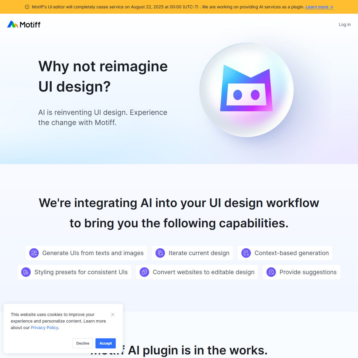 Motiff - design generators Tool Screenshot