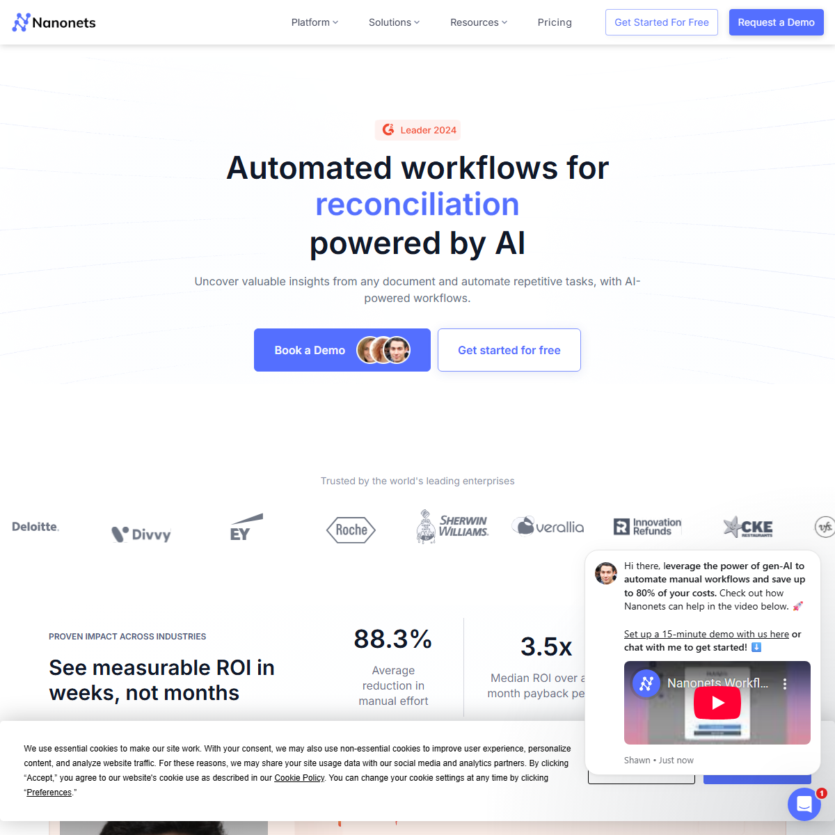 Nanonets - low-code/no-code Tool