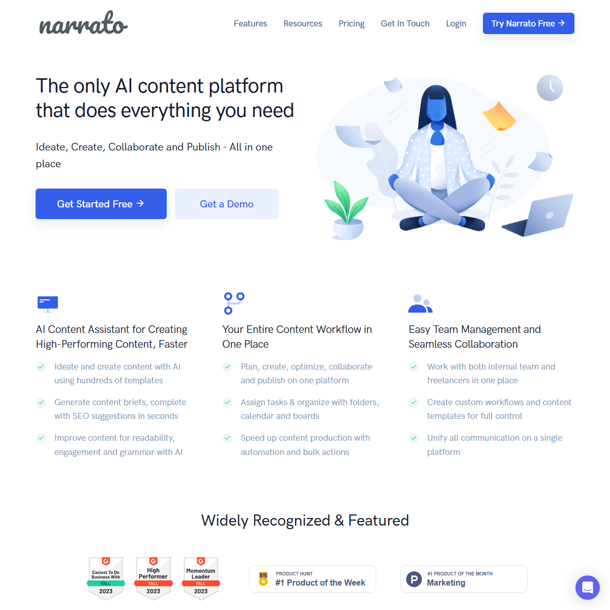 Narrato - project management Tool Screenshot