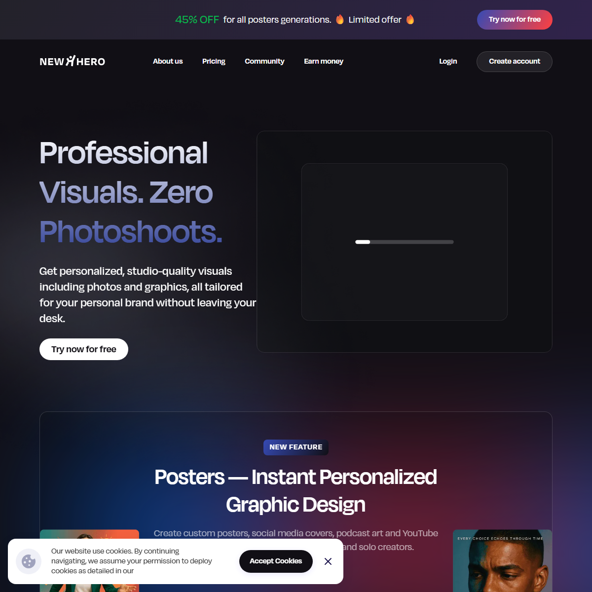 NewHero - image generators Tool Screenshot