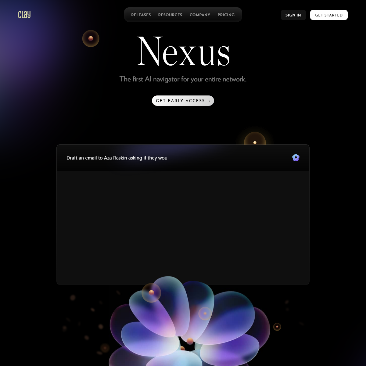 Nexus - Clay - email assistant Tool Screenshot
