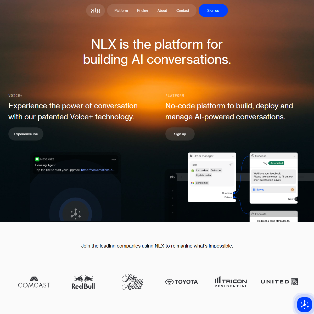 NLX - AI chatbots Tool Screenshot