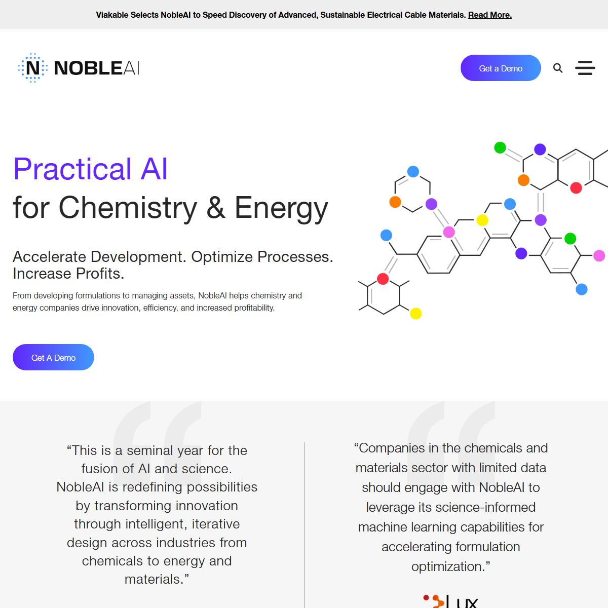 NobleAI - research Tool Screenshot