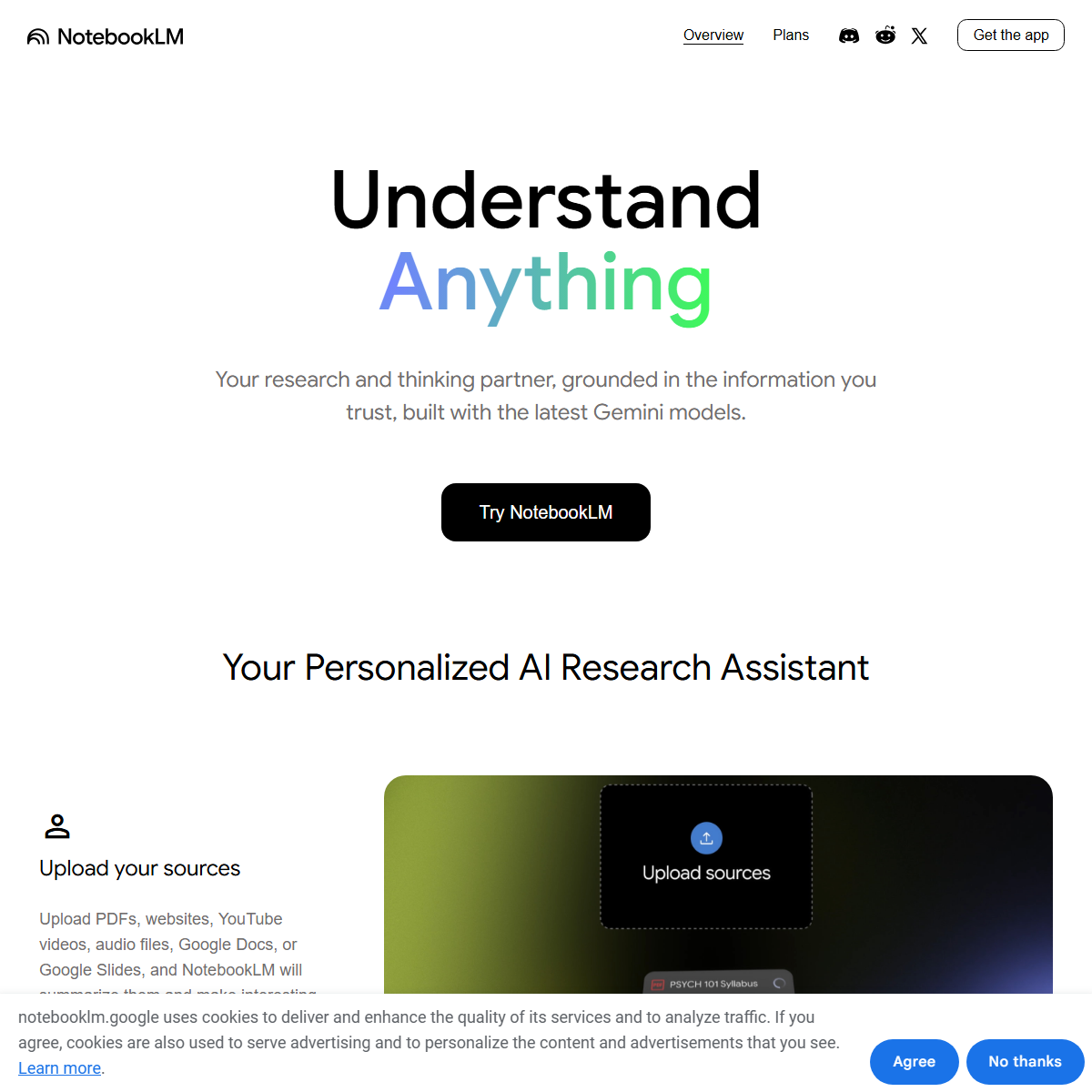 NotebookLM - research Tool
