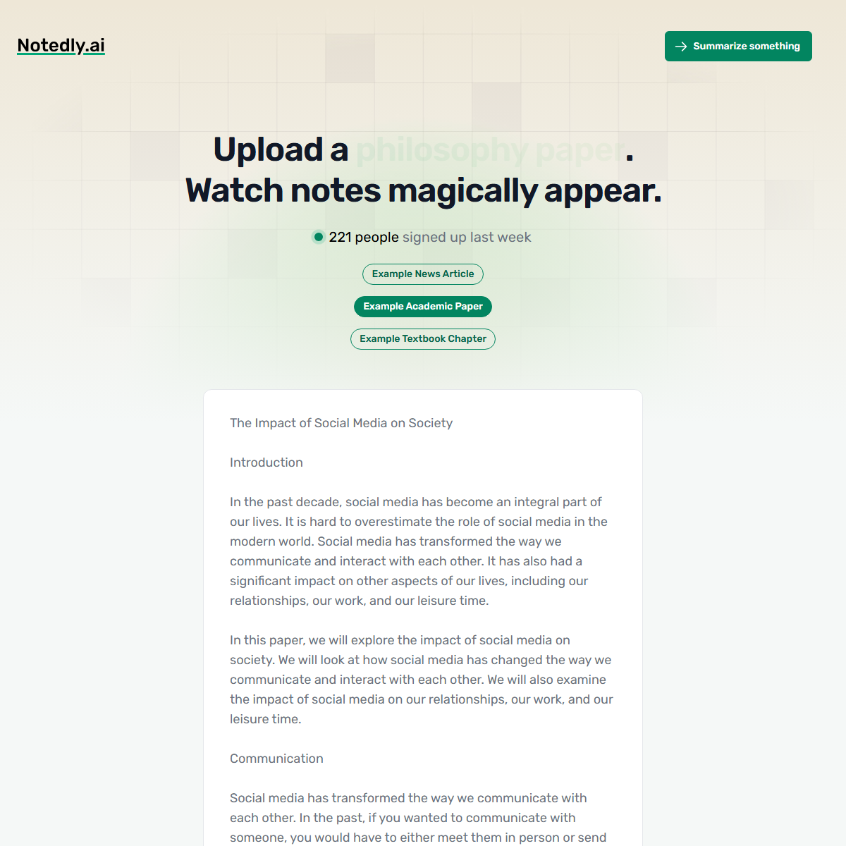 Notedly.ai - education Tool