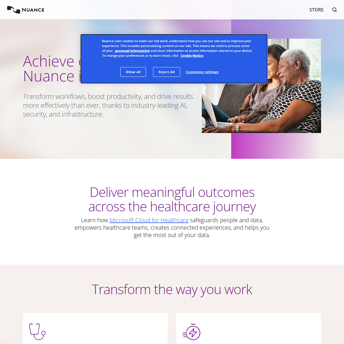 Nuance - health Tool Screenshot