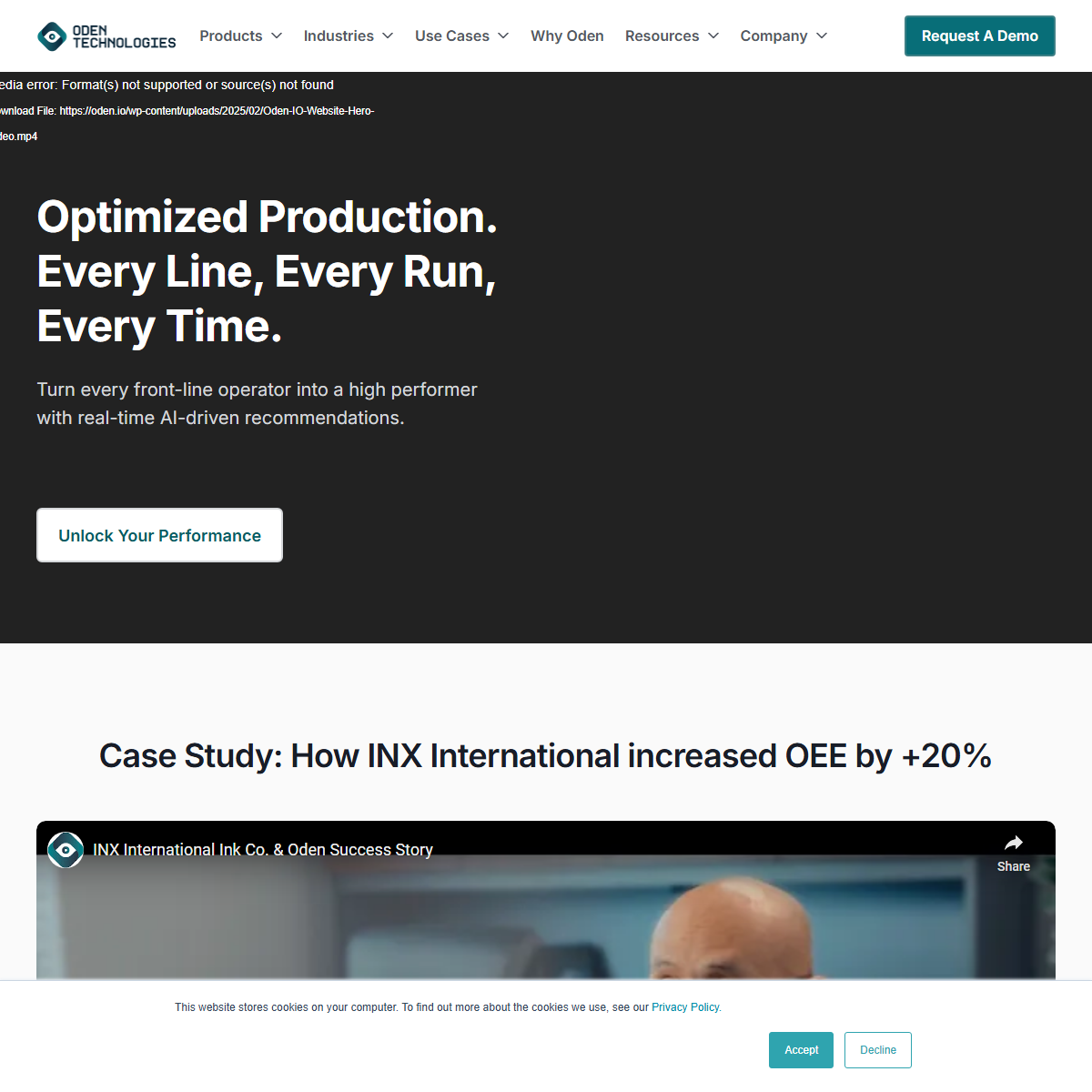 Oden Technologies - workflows Tool Screenshot