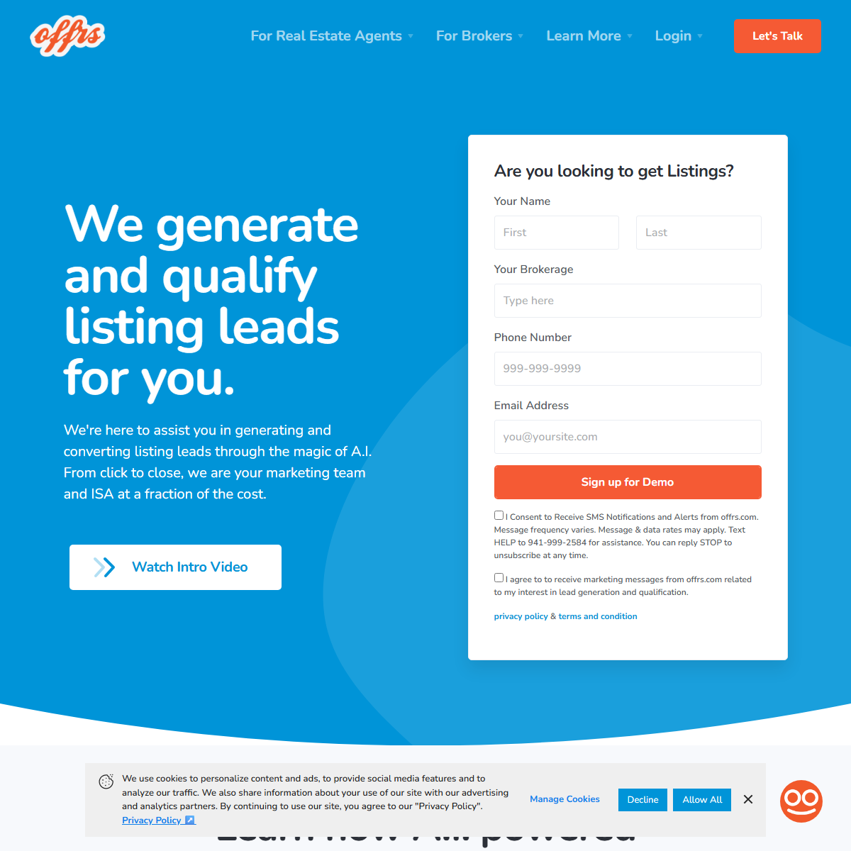Offrs - real estate Tool