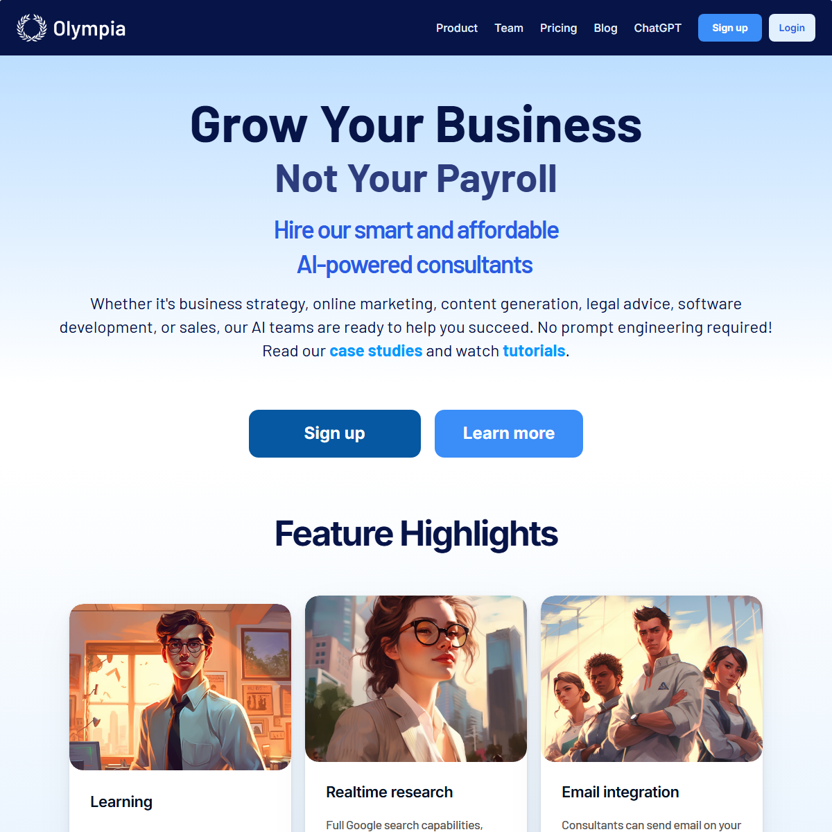 Olympia - email assistant Tool