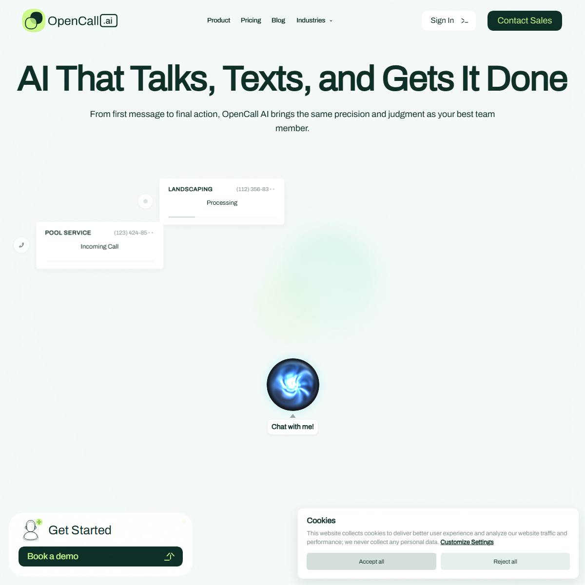 OpenCall.ai - transcriber Tool Screenshot