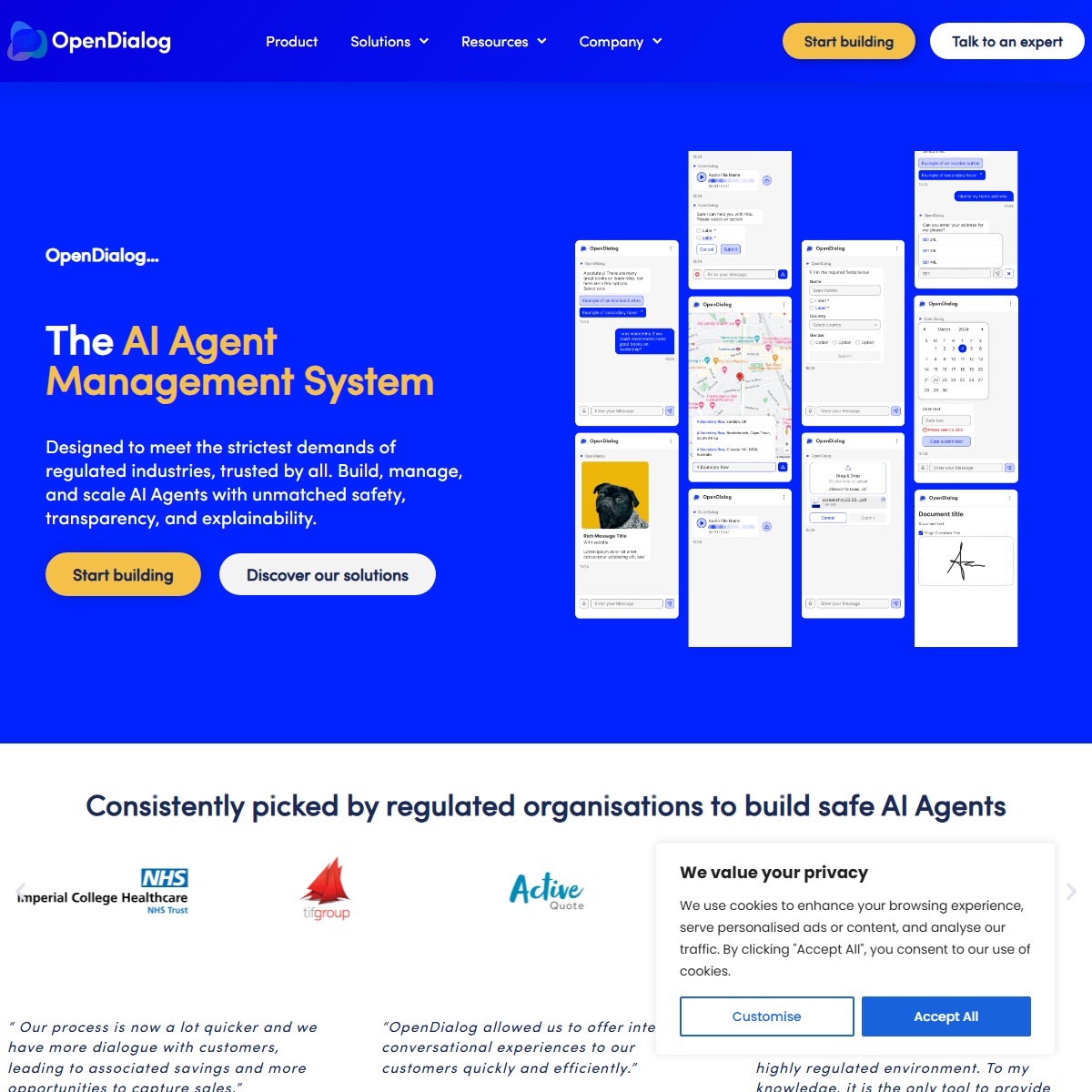 OpenDialog AI - customer support Tool Screenshot