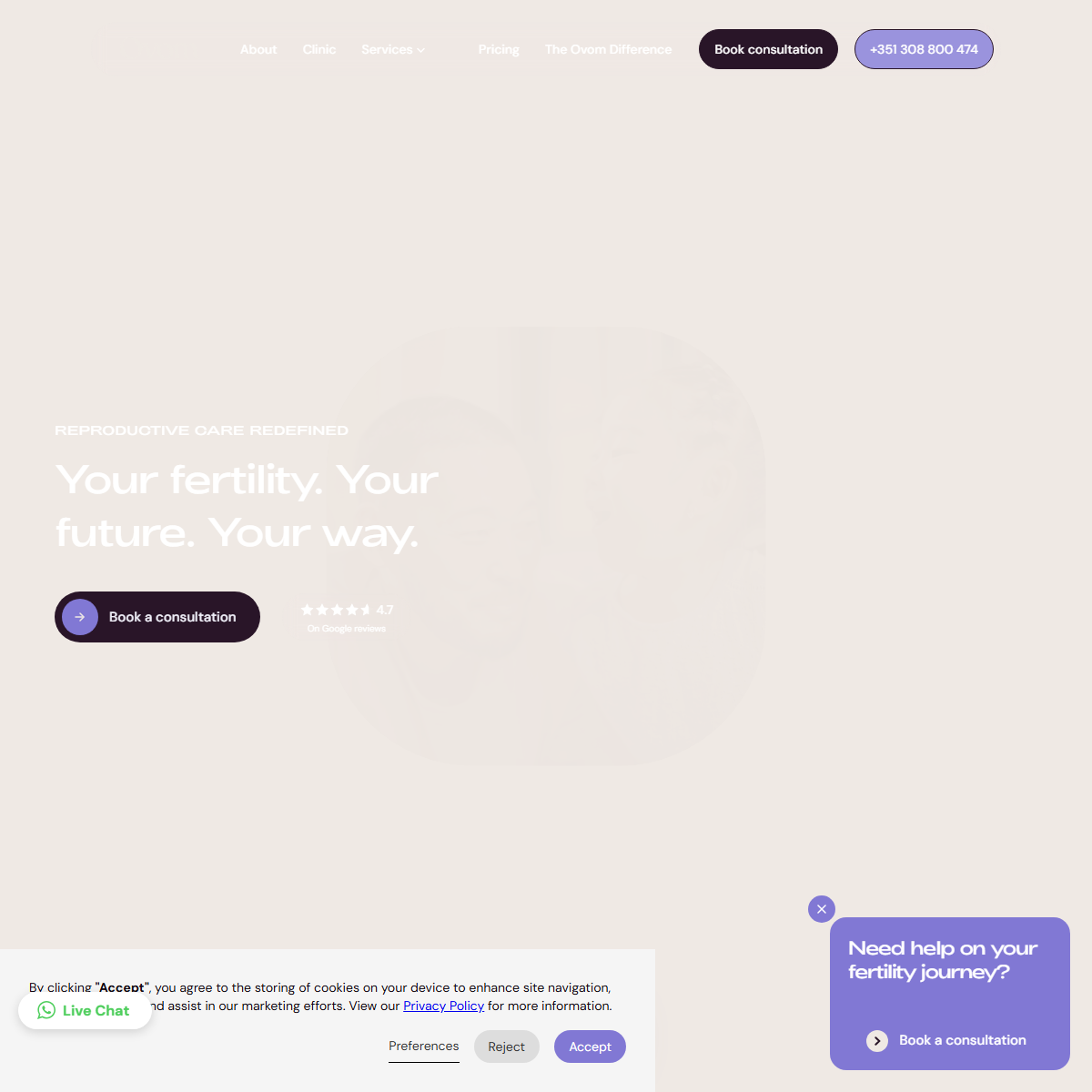 Ovom Care - health Tool Screenshot