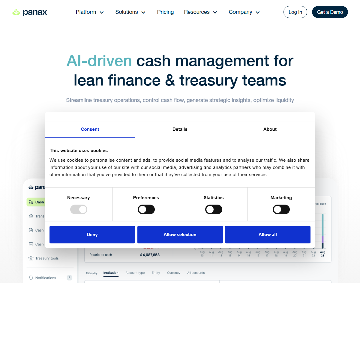 Panax Tech - finance Tool Screenshot