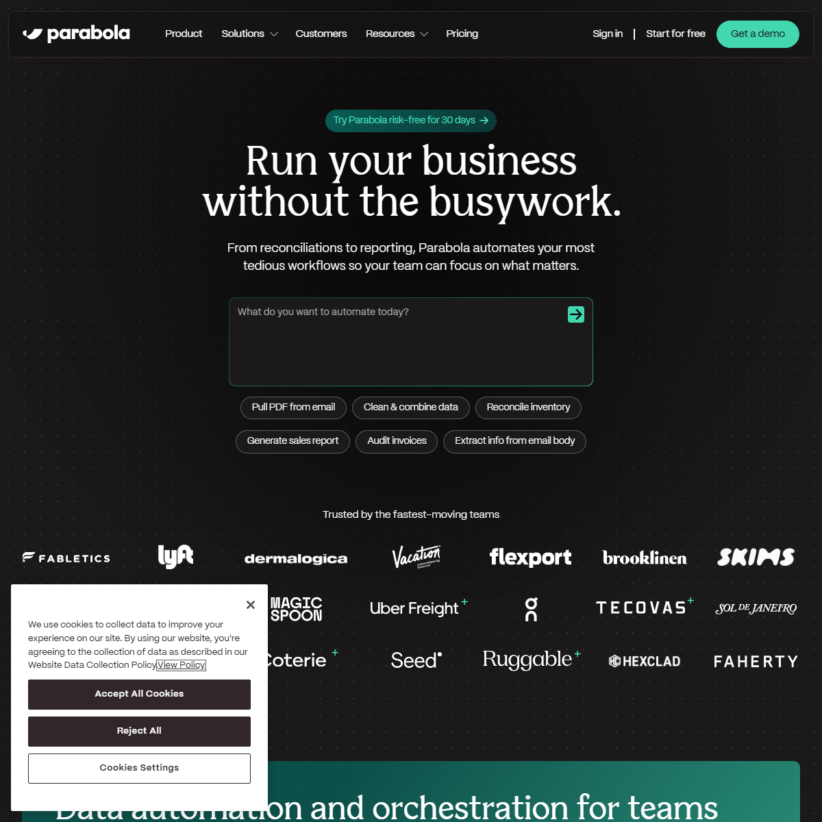 Parabola - e-commerce Tool Screenshot