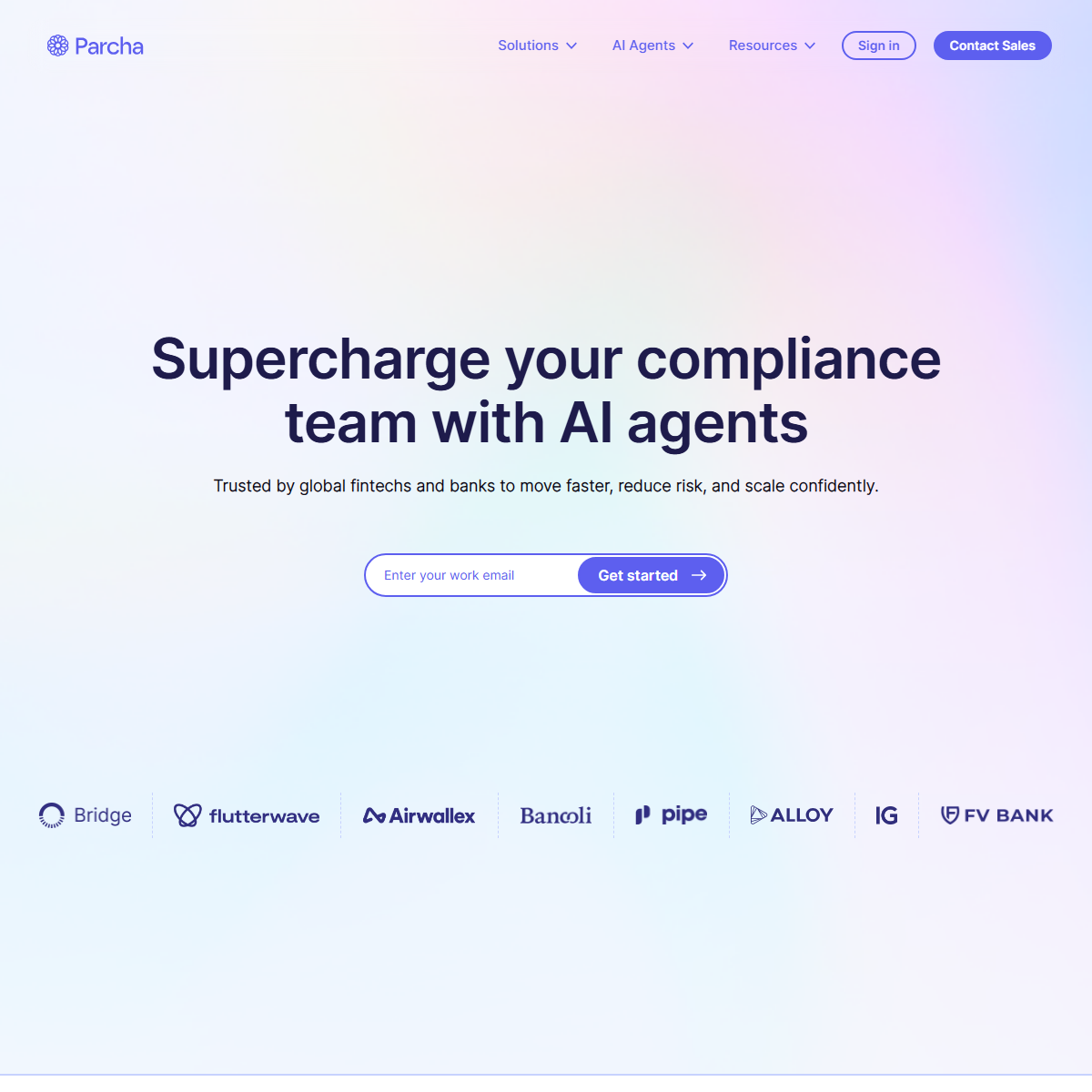 Parcha - finance Tool Screenshot