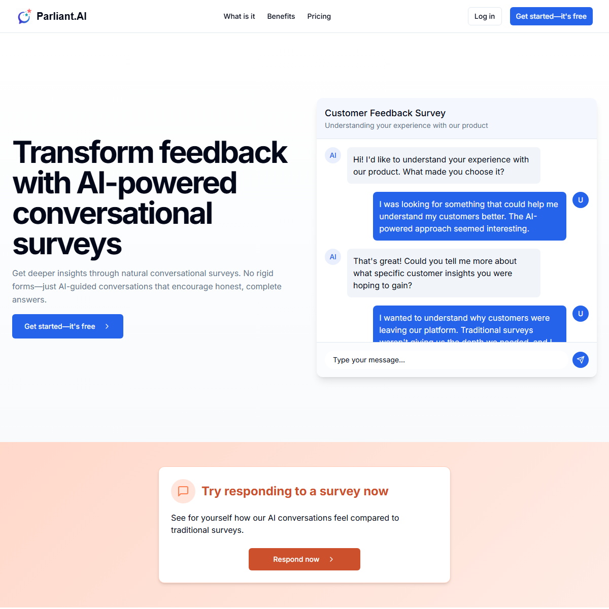Parliant.AI - AI chatbots Tool Screenshot