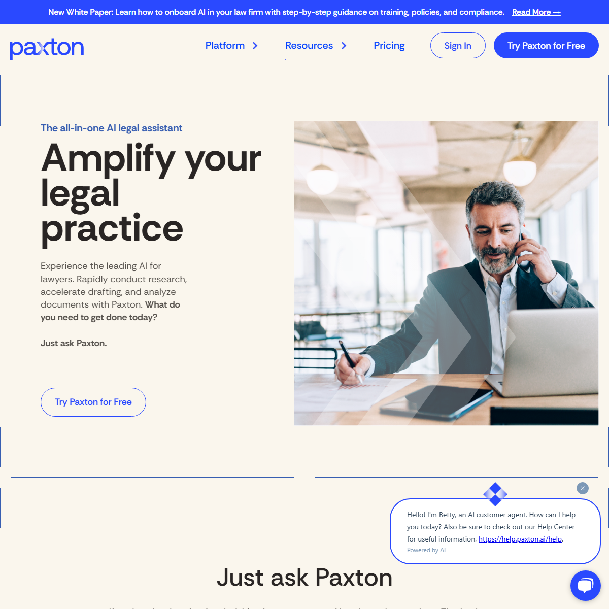 Paxton AI - legal Tool Screenshot