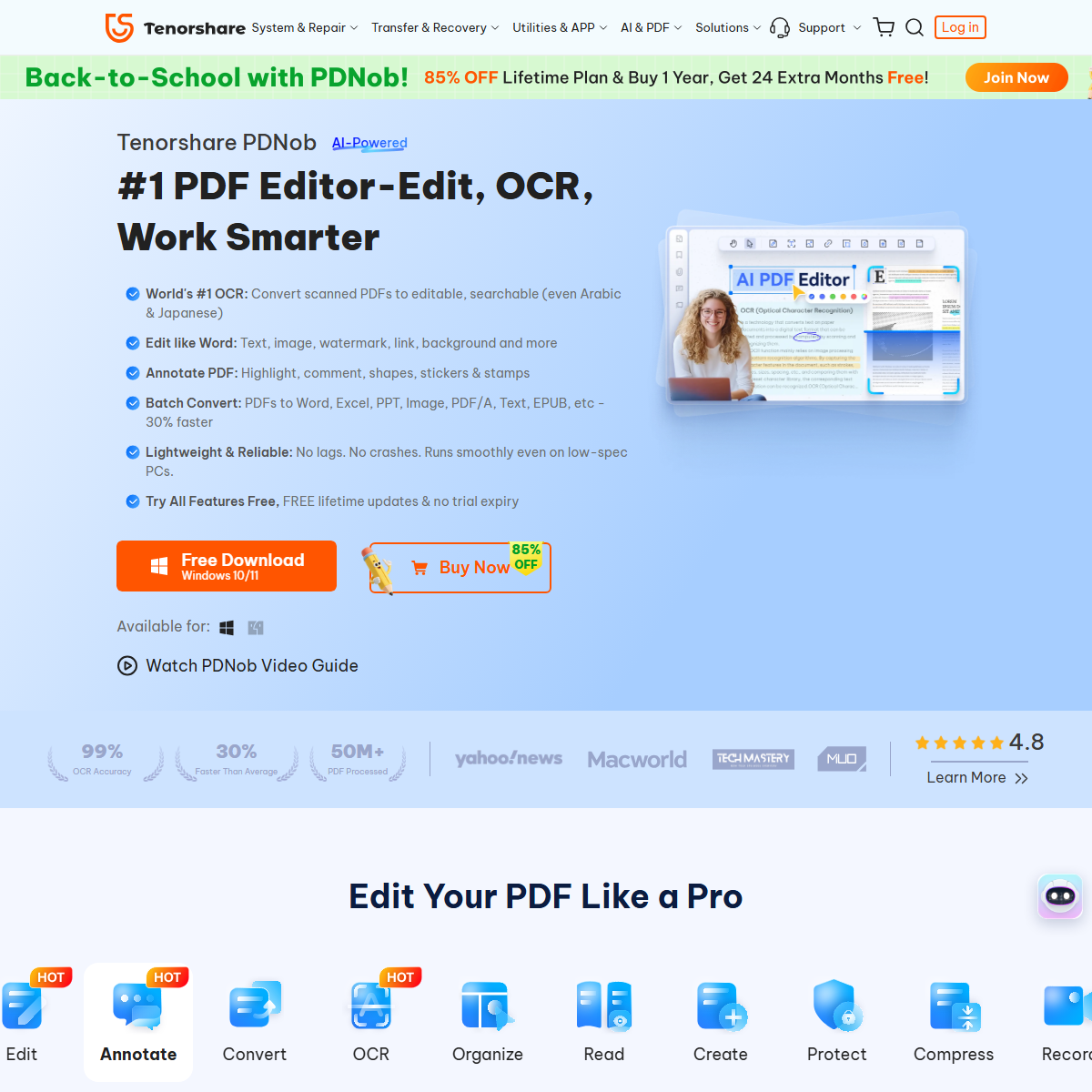 PDNob PDF Editor - education Tool Screenshot