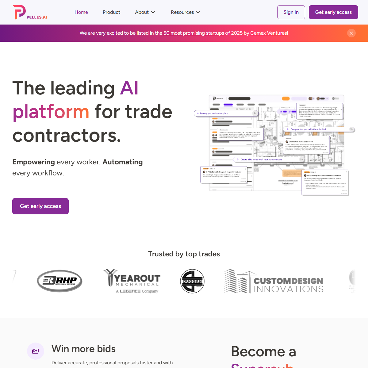 Pelles - project management Tool Screenshot
