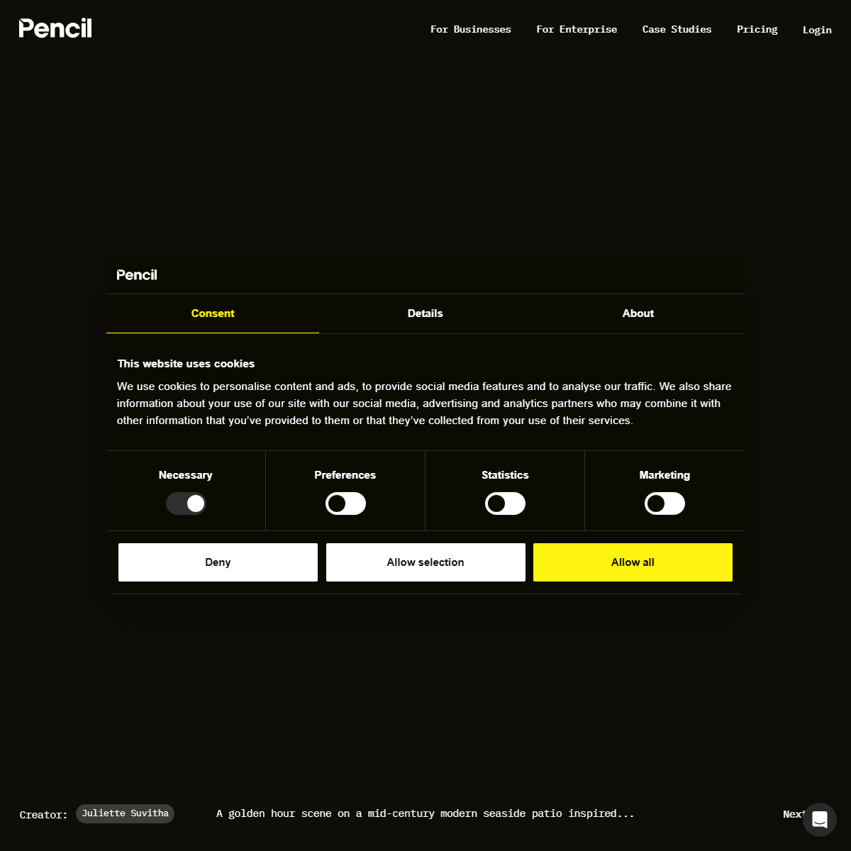 Pencil - copywriting Tool Screenshot