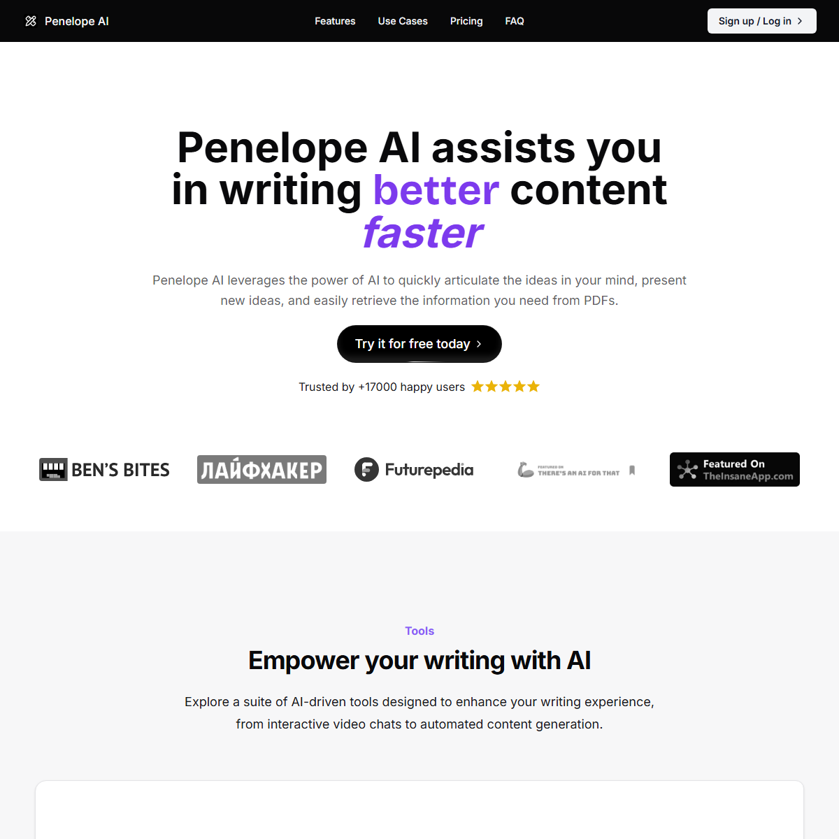 Penelope AI - summarizer Tool