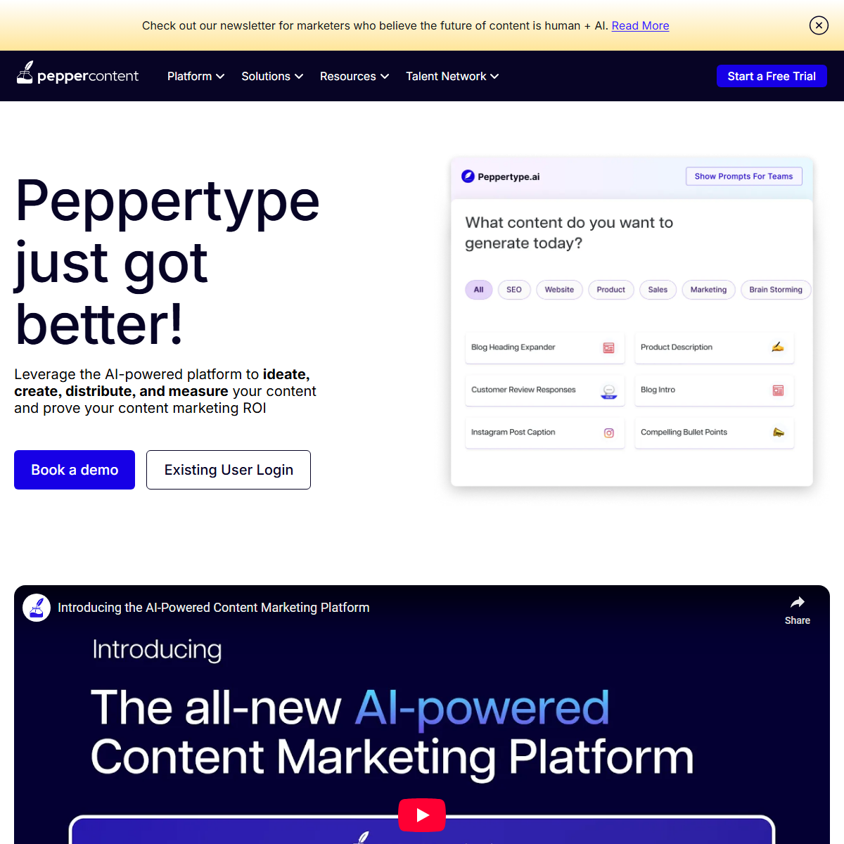 Peppertype.ai - copywriting Tool
