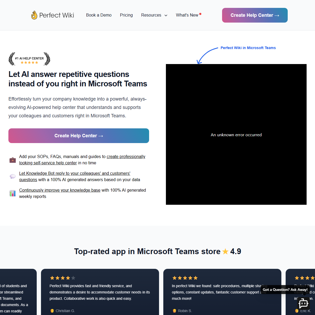 Perfect Wiki - AI chatbots Tool Screenshot