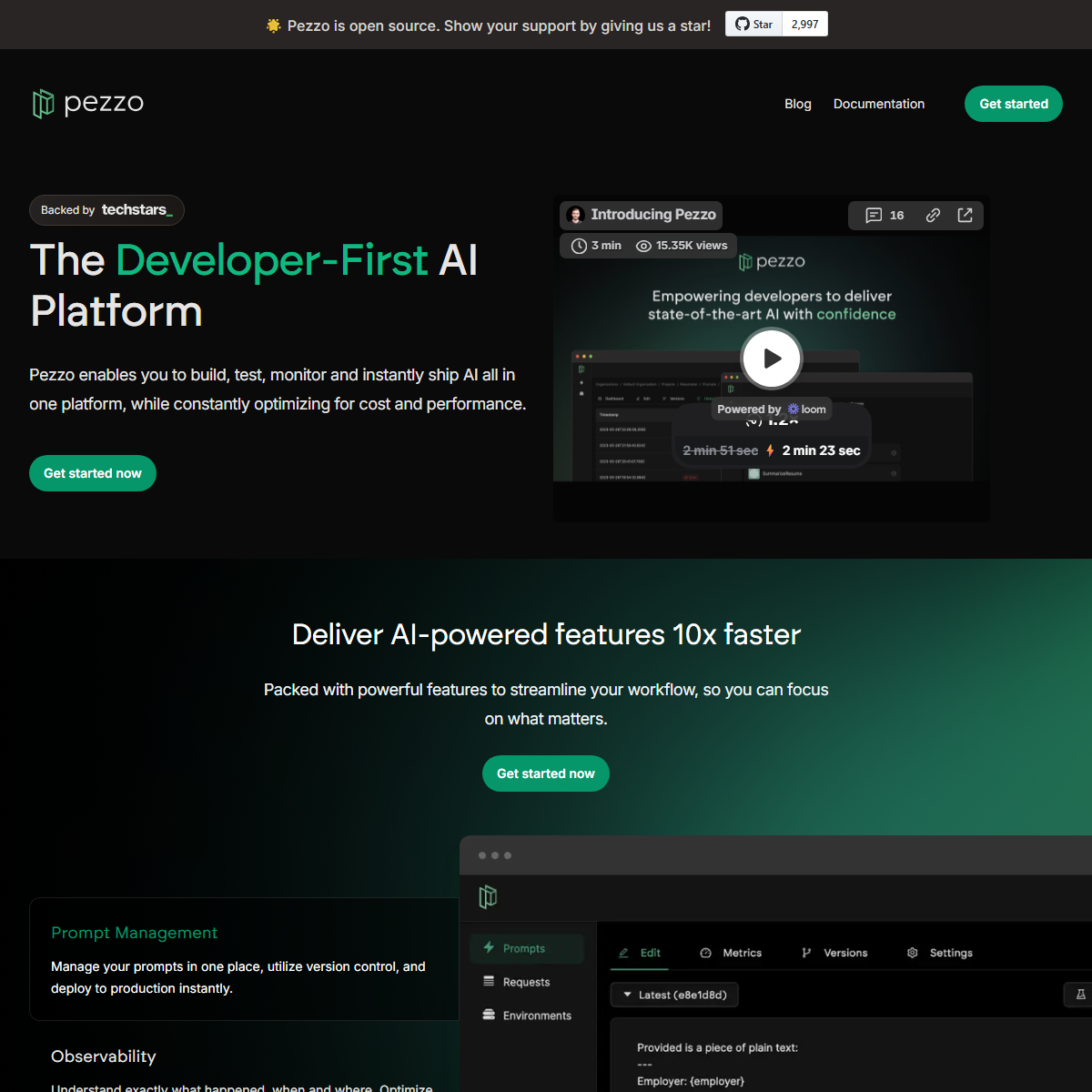 Pezzo - code assistant Tool Screenshot