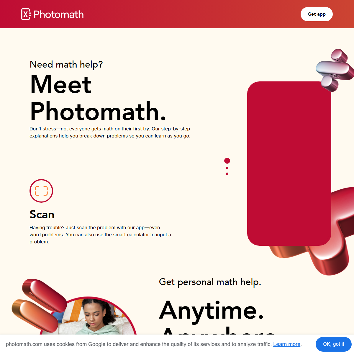 Photomath - education Tool Screenshot