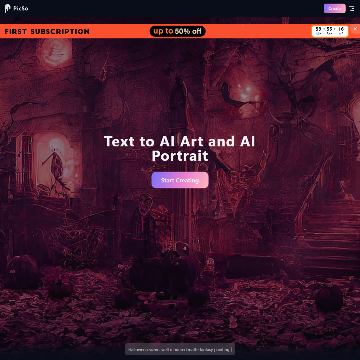 PicSo - text to image Tool Screenshot
