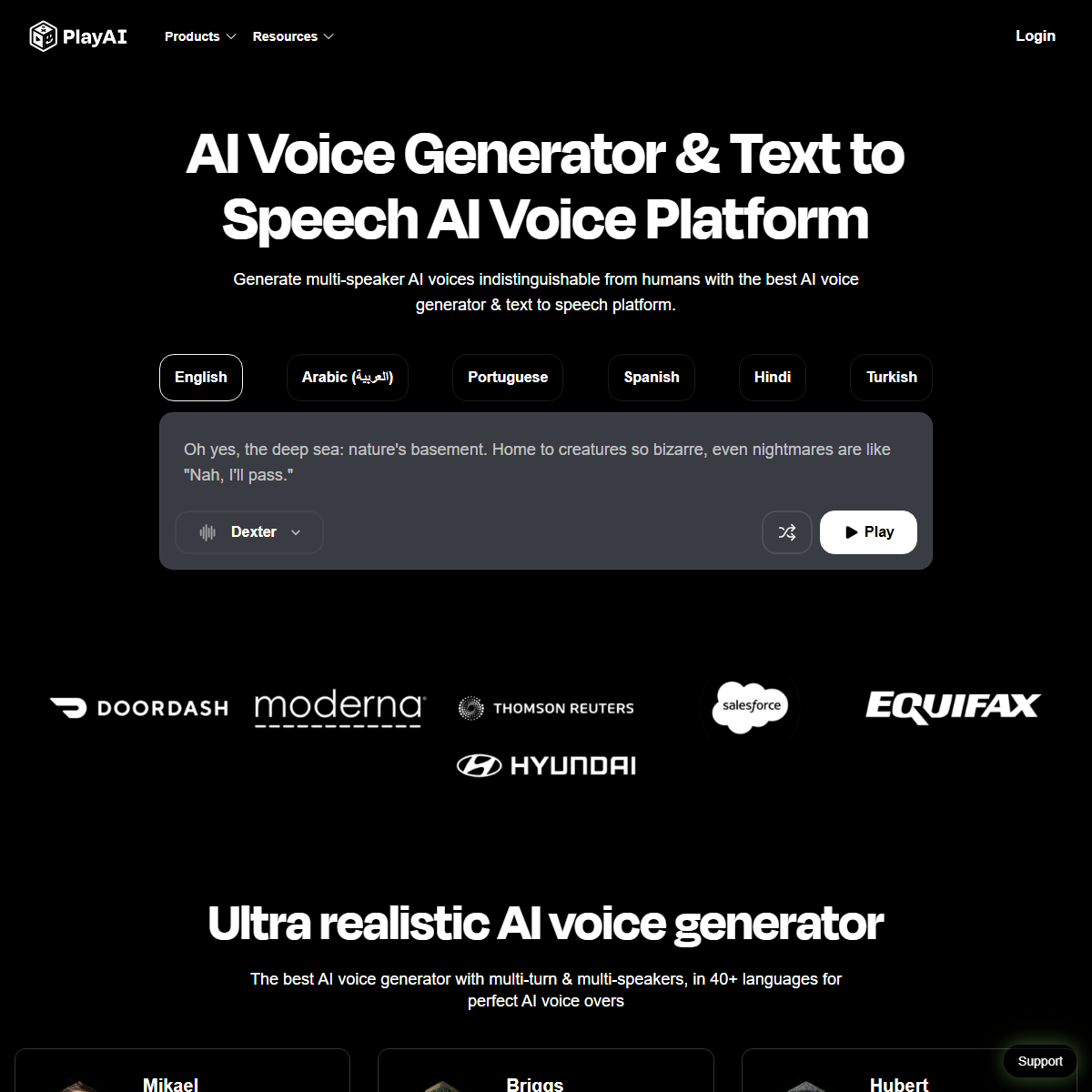 PlayHT - text to speech Tool