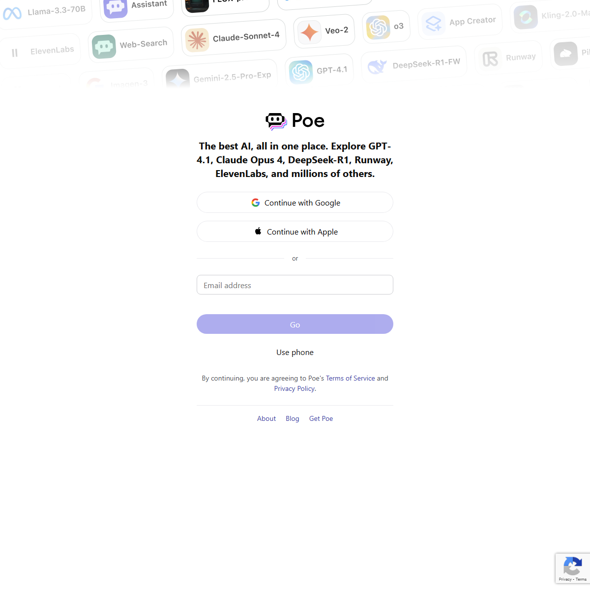 Poe - AI chatbots Tool Screenshot