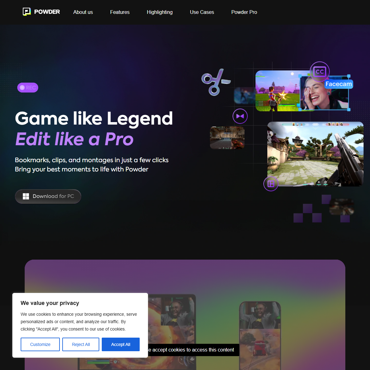 Powder - gaming Tool Screenshot