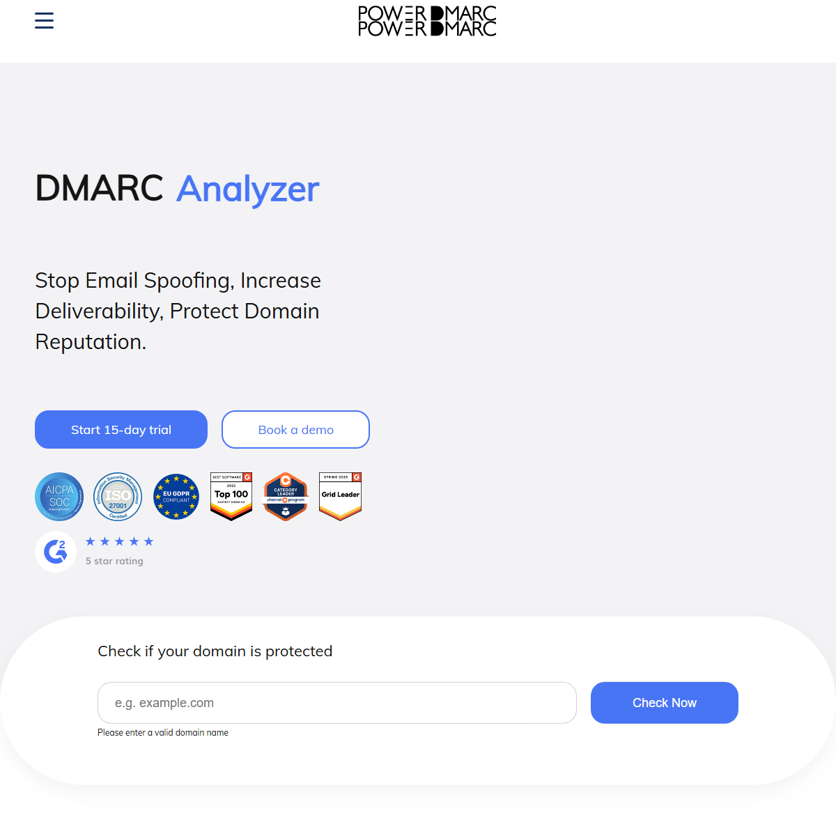 PowerDMARC - email assistant Tool Screenshot