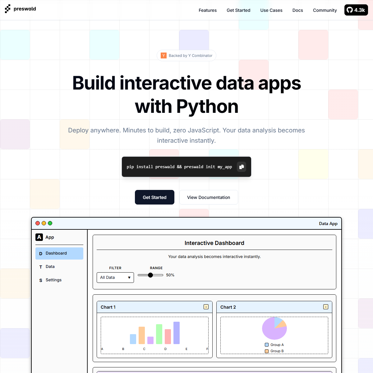 Preswald - presentations Tool Screenshot