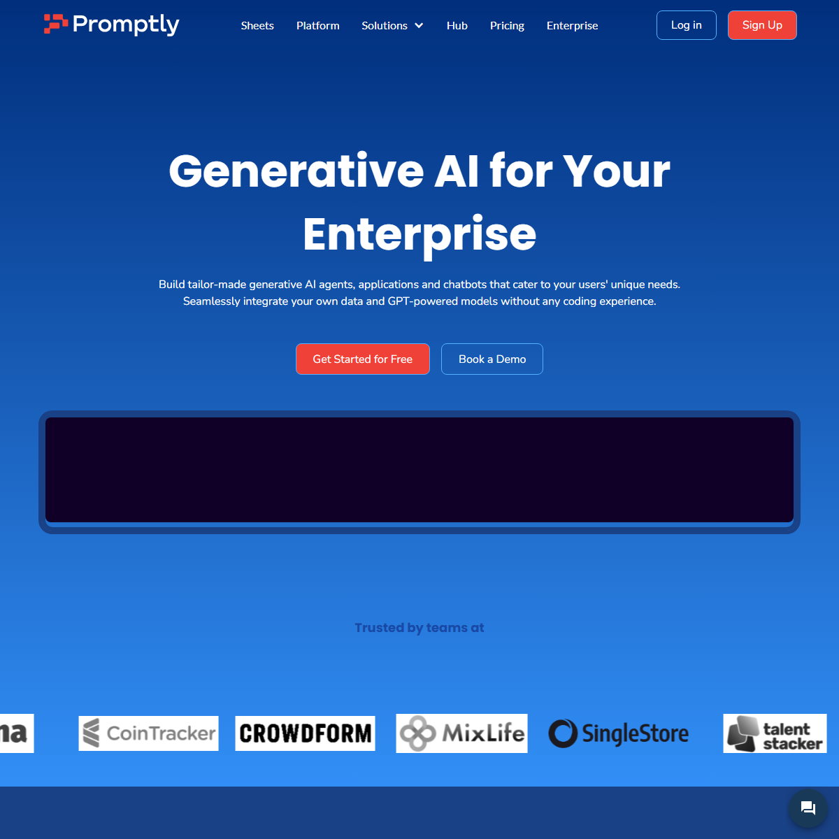 Promptly - low-code/no-code Tool Screenshot