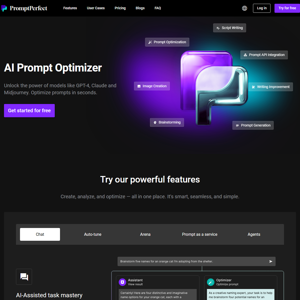 PromptPerfect - prompt generators Tool