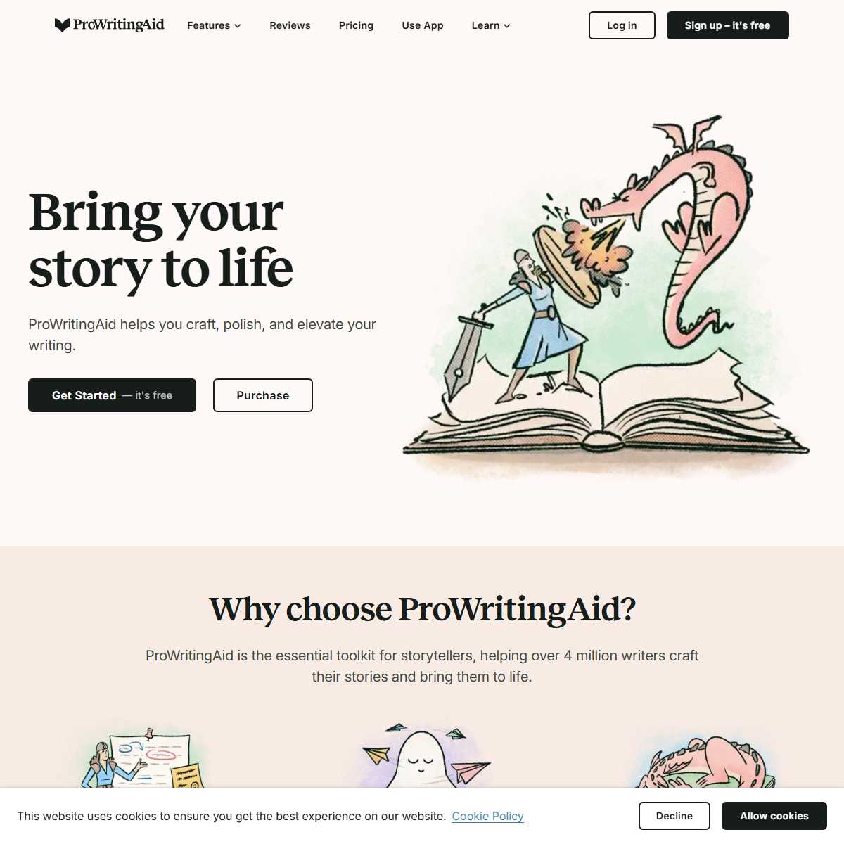 ProWritingAid - writing generators Tool Screenshot