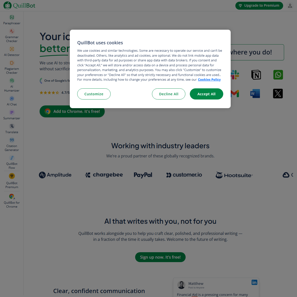 Quillbot - paraphrasing Tool
